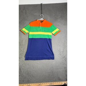 Polo Ralph Lauren Striped Polo Shirt‎ Classic Fit Colorful Kids Size L